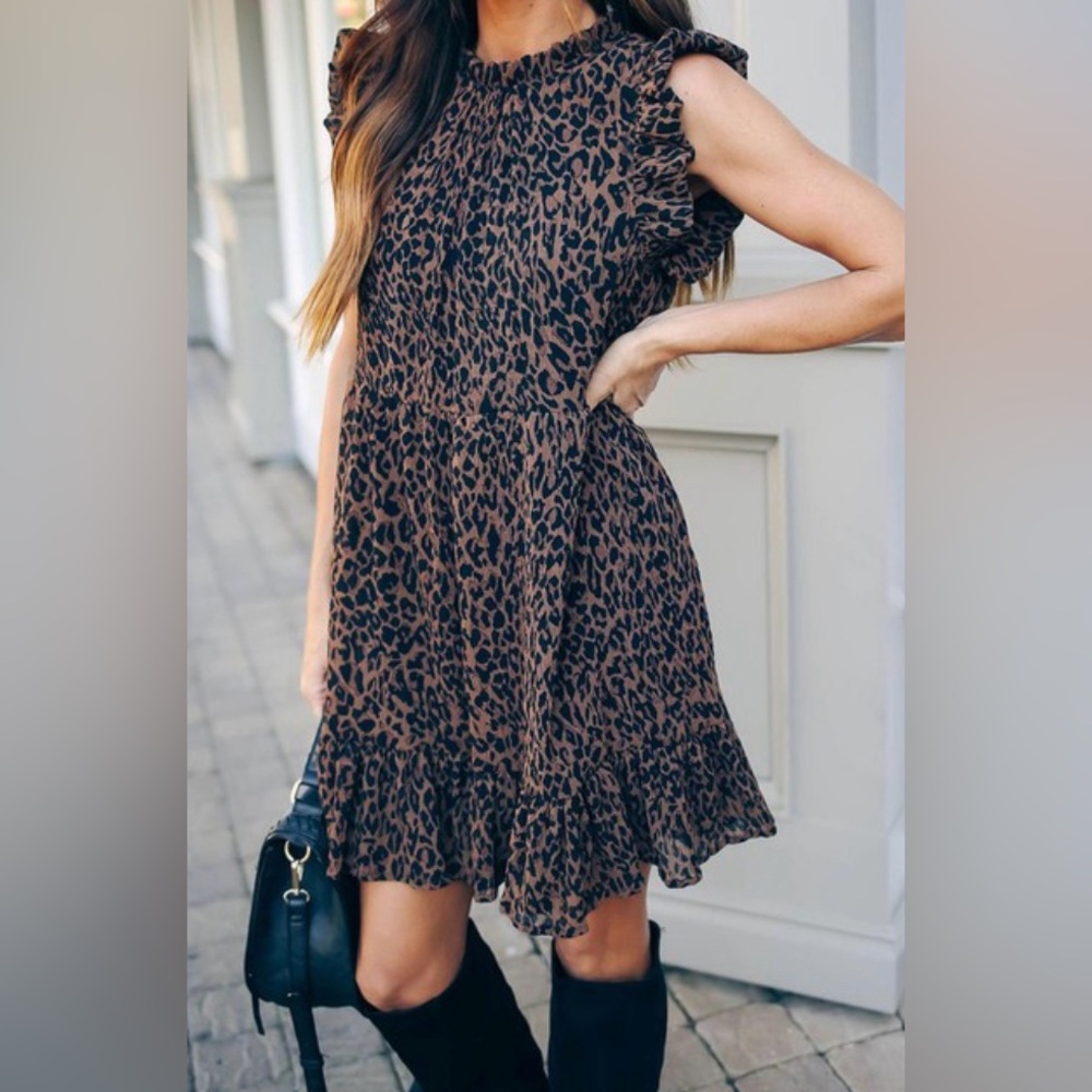 Leopard print dress